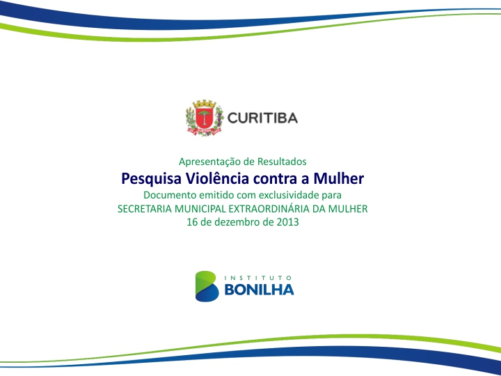 Uma pesquisa sobre a percepção da sociedade em relação à violência e assassinatos de mulheres, encomendada pela Secretaria da Mulher da Prefeitura de Curitiba, mostra que a agressão às mulheres e o abuso sexual estão entre os crimes que mais chamam a atenção da população na Capital.
Foto: Divulgação
