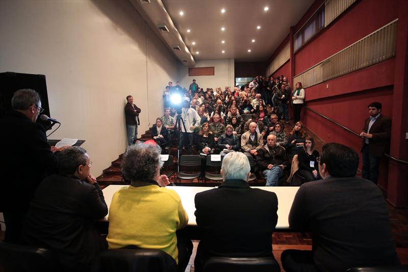 Audiência pública de apresentação do Plano Diretor, realizada na Regional Matriz.
Curitiba, 02/06/2014
Foto: Jaelson Lucas/SMCS