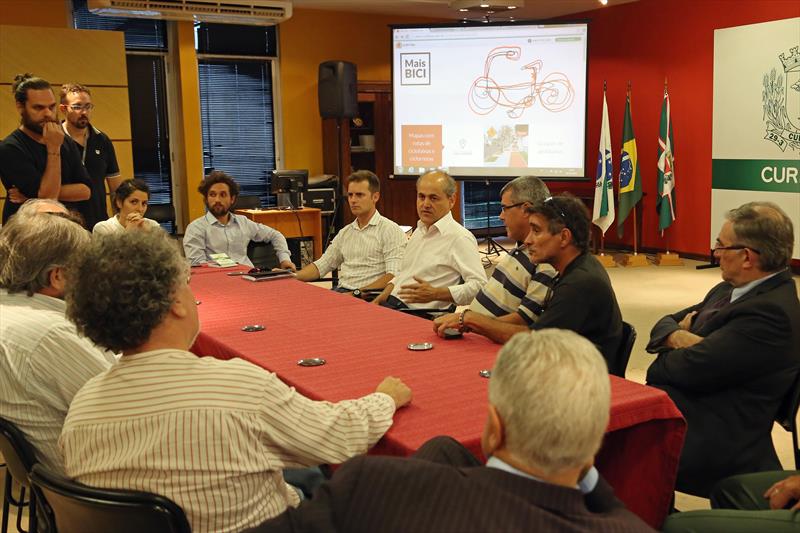 Lançamento do site Mais Bici, do portal da prefeitura, com todas as informações sobre ciclomobilidade da cidade.
Curitiba, 31/03/2015
Foto: Jaelson Lucas/SMCS