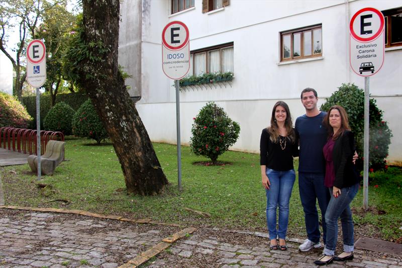 Ippuc implanta vaga de estacionamento para estimular o compartilhamento de carros.
Foto: Lucilia Guimarães