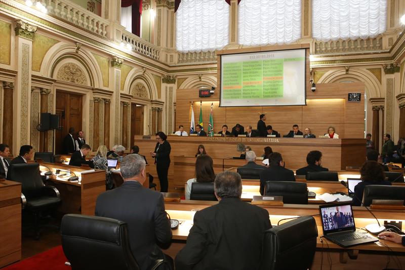 Vereadores votam em 2º turno Plano Diretor na Câmara Municipal.
Curitiba, 03/11/2015
Foto:Cesar Brustolin/SMCS