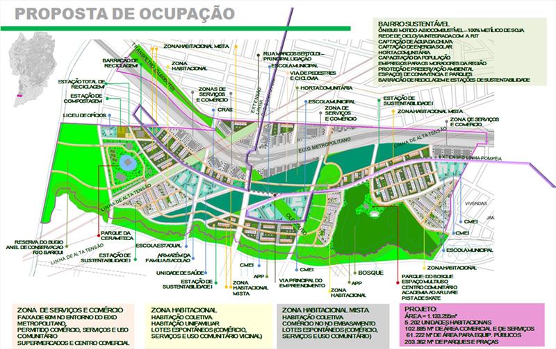 Ippuc projeta modelo inédito de ocupação para o Campo de Santana.
Foto: IPPUC
