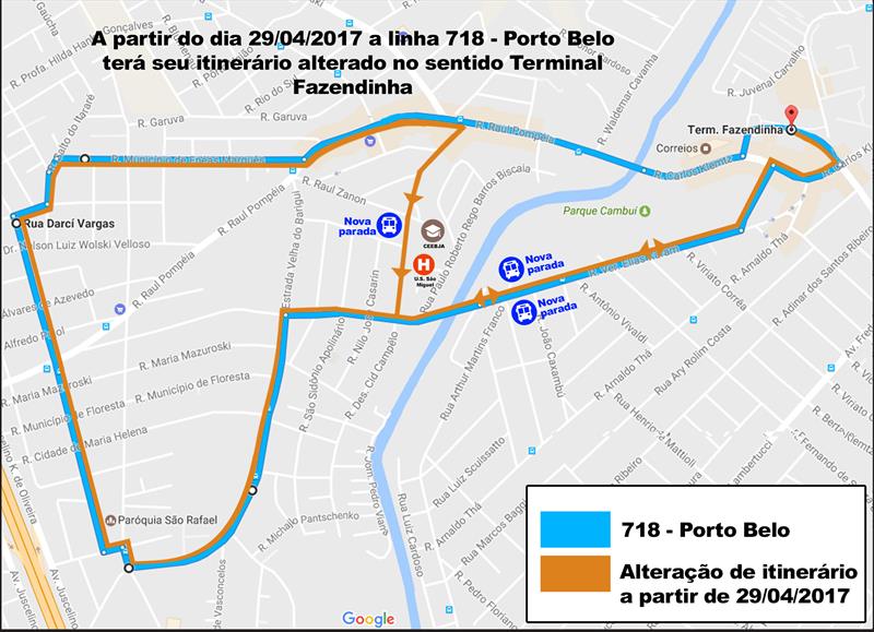 População pede em audiência e Urbs ajusta trajeto da linha Porto Belo no bairro Fazendinha.
Curitiba, 27/04/2017
Ilustração:Urbs