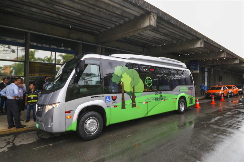 Lançamento do Ônibus 100% elétrico que irá circular na linha Circular Centro a partir dos próximos dias - Curitiba, 02/10/2018 - Foto: Daniel Castellano / SMCS