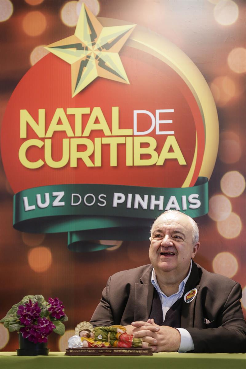 Prefeito Rafael Greca, apresenta a programação do Natal de Curitiba Luz dos Pinhais. Curitiba, 08/11/2018. Foto: Pedro Ribas/SMCS
