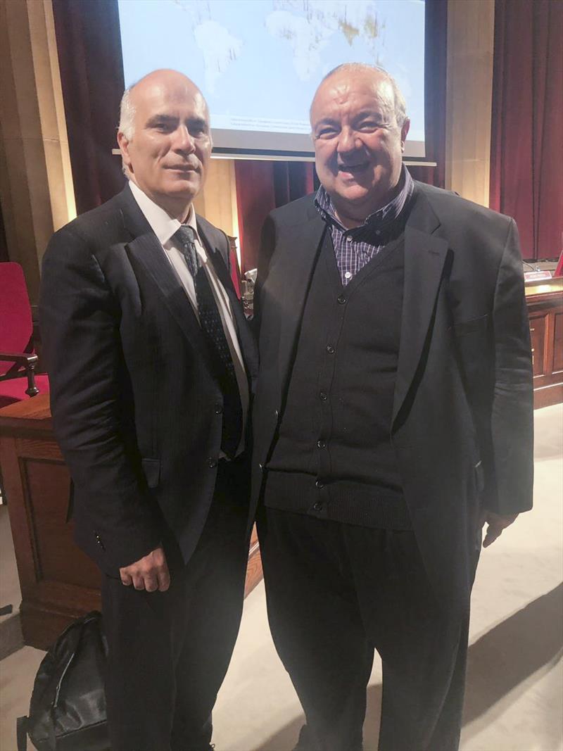 Empresários da Espanha conhecem as inovações de Curitiba.
Na imagem, Josep Piqué presidente da La Salle Technova e ex CEO da 22@ Barcelona e  prefeito Rafael Greca.
Barcelona, 12/11/2018
Foto:Divulgação