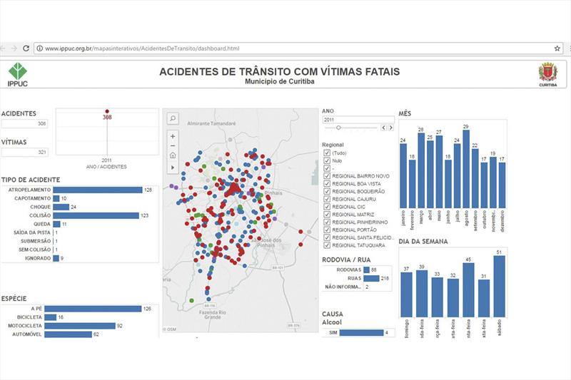 O Instituto de Pesquisa e Planejamento de Curitiba (Ippuc) abriu à livre consulta um conjunto de mapas interativos com informações detalhadas sobre Curitiba. 
ilustração:IPPUC