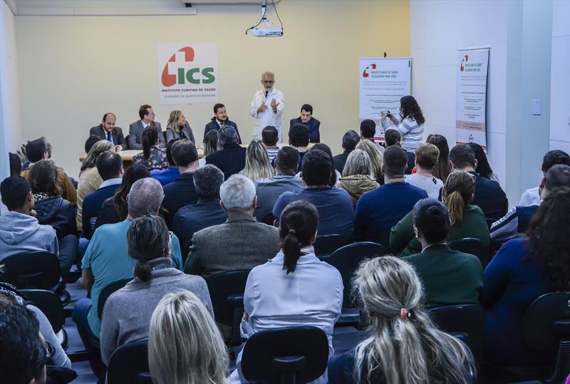 Lançamento do plano de saúde empresarial para celetistas do ICS. Curitiba, 29/05/2019.
Foto: Levy Ferreira/SMCS