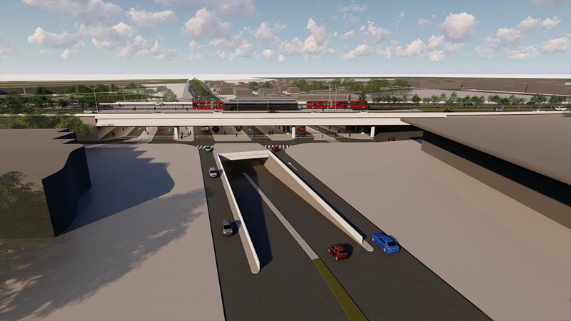 Serão abertas as propostas para a contratação da empresa responsável pelas obras do viaduto da Linha Verde Norte, por sobre a Avenida Victor Ferreira do Amaral, no Tarumã.