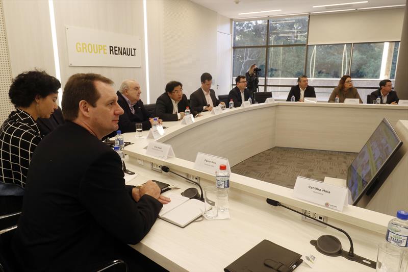 Prefeito Rafael Greca é recebido na fábrica da Renault em Curitiba pelo presidente Ricardo Gondo. Curitiba, 31/07/2019. Foto: Lucilia Guimarães/SMCS