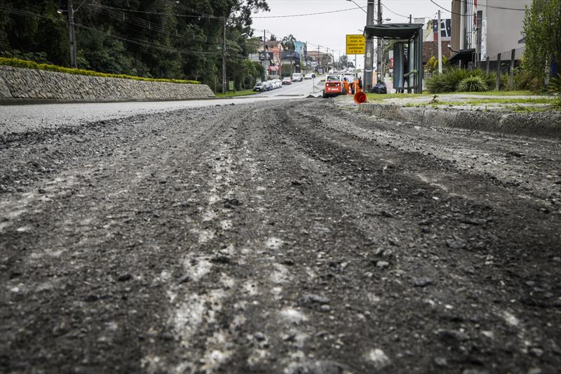 Obras de pavimentação da Av. Manoel Ribas. Curitiba, 27/08/2019. Foto: Pedro Ribas/SMCS