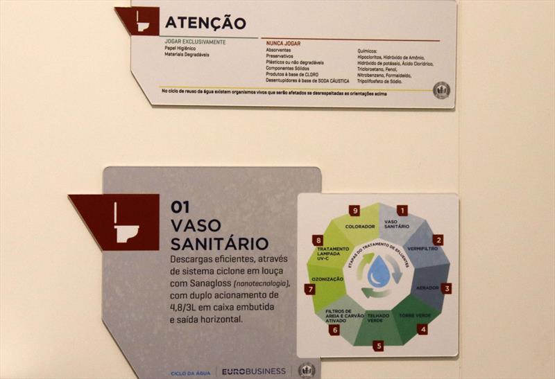 O prefeito Rafael Greca foi até o empreendimento empresarial para descerrar a placa LEED Zero Water no hall do prédio.
Curitiba, 10/09/2019. 
Foto: Lucilia Guimarães/SMCS