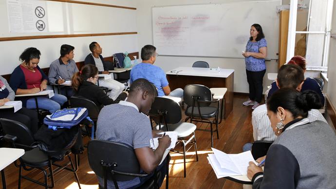 FAS Trabalho está oferecendo cursos profissionalizantes gratuitos para a população.
Foto: Cesar Brustolin/SMCS