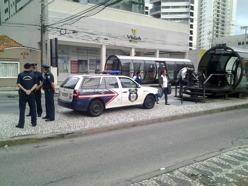 Câmeras e presença da GM ajudam a diminuir número de assaltos e roubos nos ônibus.
Foto: Divulgação