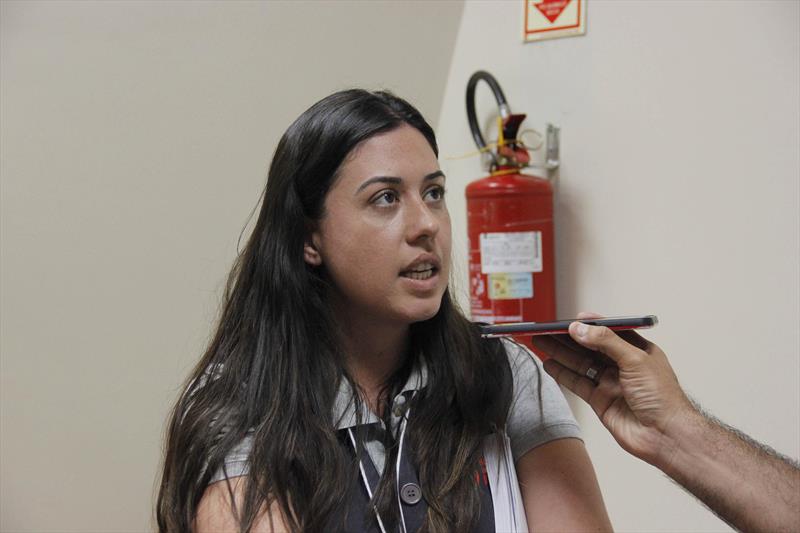 Saúde capacita mais de 400 médicos e enfermeiros para enfrentar coronavírus.
 - Na imagem, Caroline Karsten dos Santos.
Foto: Divulgação