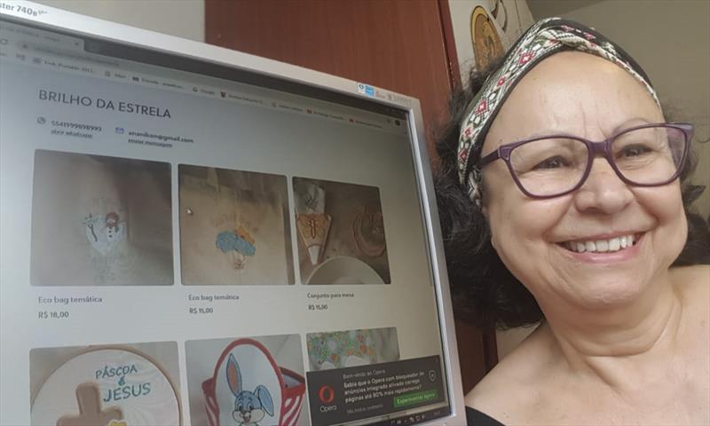 A artesã Ana Nilcen Lima Cavalcante, que comercializa peças em bordado nas feiras especiais da Praça Osório e no Largo da Ordem, já criou sua loja virtual no Olist Shops.
Foto: Divulgação
