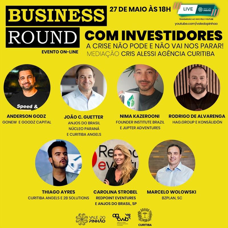 Semana tem eventos on-line do Business Round e Empreendedora Curitibana.