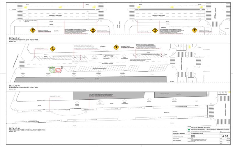 Entorno do Mercado Municipal terá ciclofaixa temporária e calçadas ampliadas.