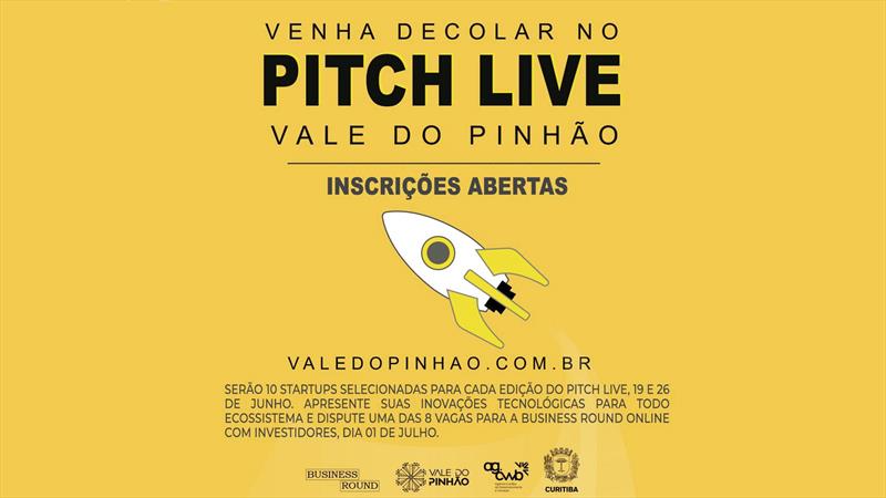 Vale do Pinhão promove inédita competição on-line de startups de Curitiba.