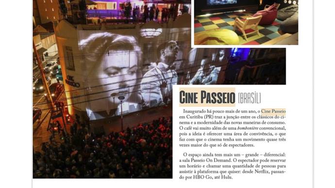 Cine Passeio entre os 20 cinemas mais legais do mundo.