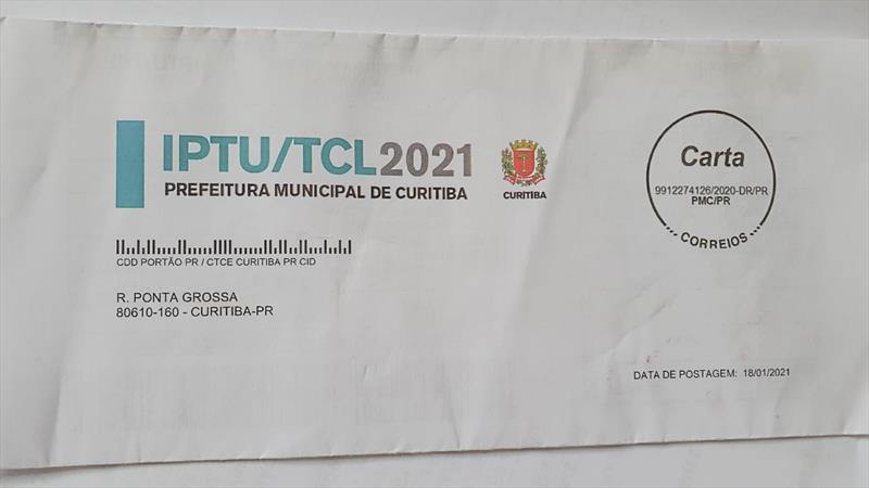 As cartas do IPTU 2021 já foram enviadas pela Prefeitura. A correspondência inclui o boleto para o pagamento à vista e para a primeira parcela, se for o caso.
Foto: Divulgação