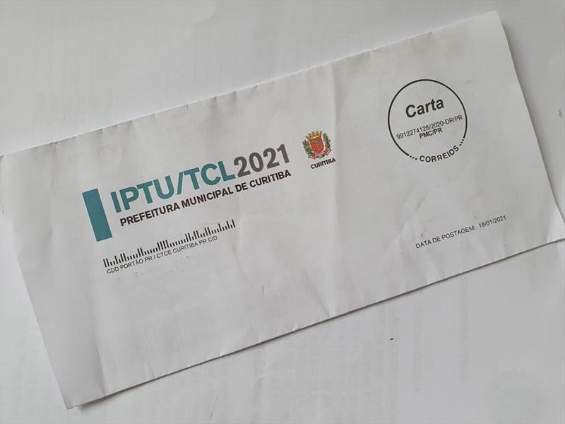 As cartas do IPTU 2021 já foram enviadas pela Prefeitura. A correspondência inclui o boleto para o pagamento à vista e para a primeira parcela, se for o caso.
Foto: Divulgação