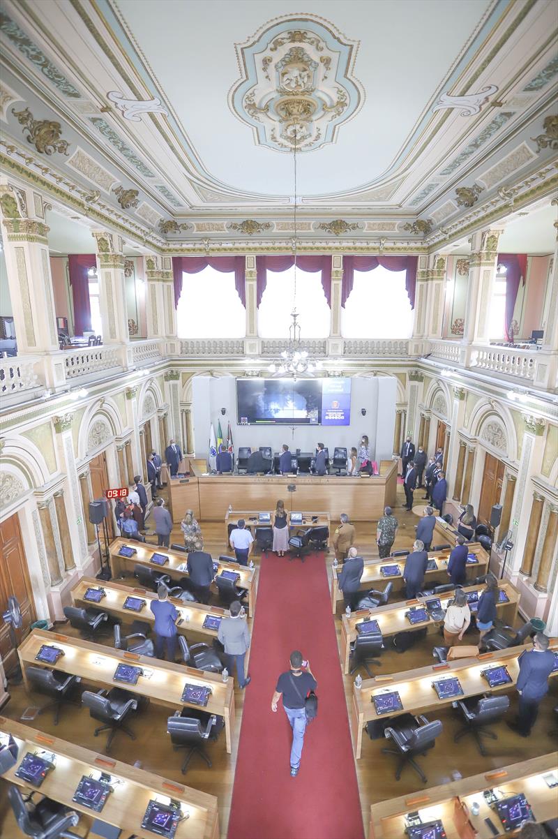 Abertura do ano legislativo na Câmara Municipal de Vereadores de Curitiba - Curitiba, 01/02/2021 - Foto: Daniel Castellano / SMCS