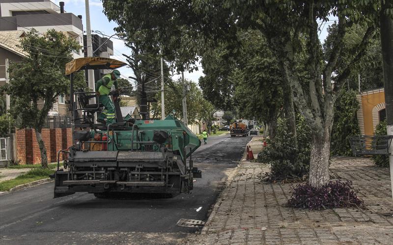 Obras de pavimentação na Rua Paraíba, no bairro Guaíra.
Foto: Divulgação