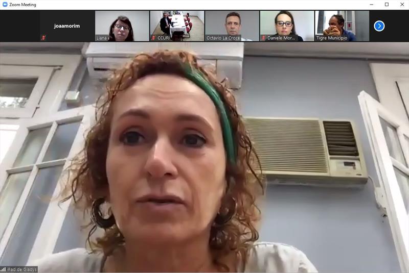 Nesta quinta-feira realizaram uma reunião virtual, os representantes da cidade de Tigre, na Região Metropolitana de Buenos Aires, e técnicos do Ippuc. Curitiba, 04/03/2021.