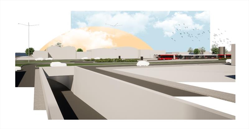 Prefeitura e governo avançam com as transposições da Linha Verde. 
Ilustração: Ippuc