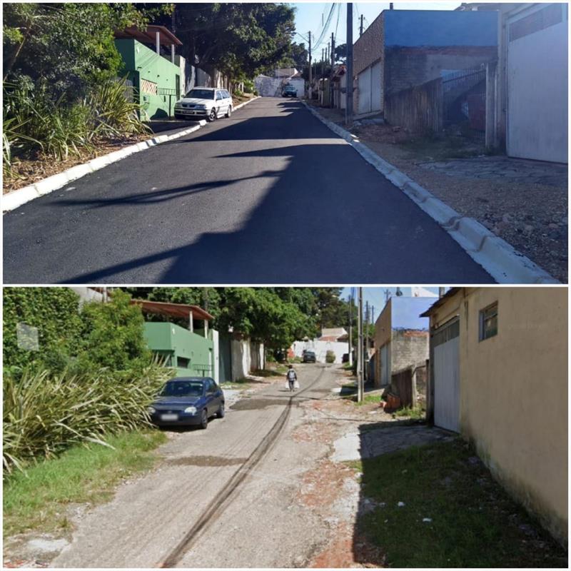 Ruas de saibro no Xaxim vão receber asfalto novo.
 - Na imagem, Rua Regina Bonato, no Xaxim.
Foto: Divulgação