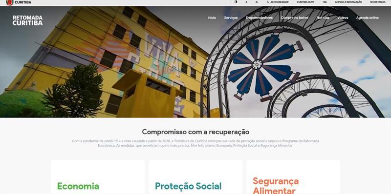 Portal Retomada Curitiba reúne ações do município em apoio ao cidadão
