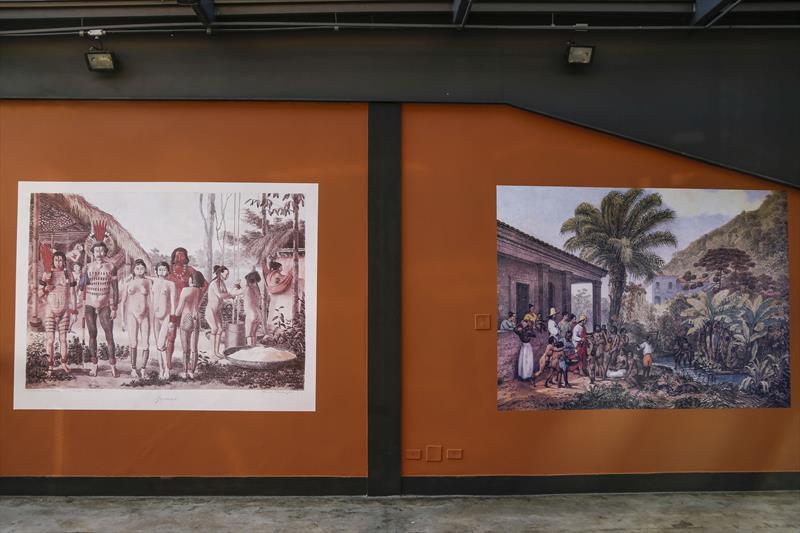 Exposição de gravuras de Jean Baptiste Debret, no Memorial de Curitiba. Curitiba, 20/09/2021. Foto: Pedro Ribas/SMCS