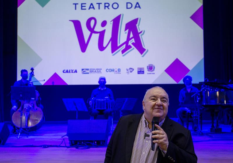 Prefeito Rafael Greca , inaugura o Teatro da Vila , novo e moderno espaço cultural na CIC. Curitiba , 05/11/2021. Foto: Ricardo Marajó/ SMCS