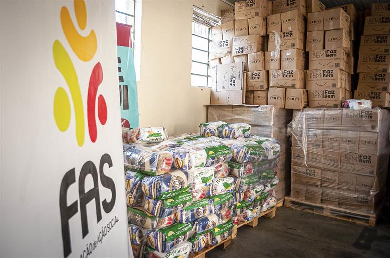 FAS recebe 1.000 cestas básicas doadas pelo Atacadão S.A.
Foto: Andre Wormsbecker