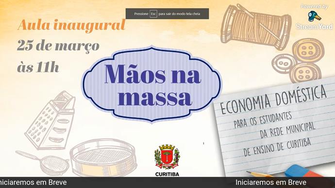 Educação apresenta projeto Mãos na Massa, economia doméstica para estudantes.
