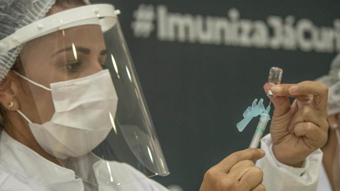 Campanha de vacinação atende apenas grupos da segunda dose.
Foto: Ricardo Marajó/SMCS