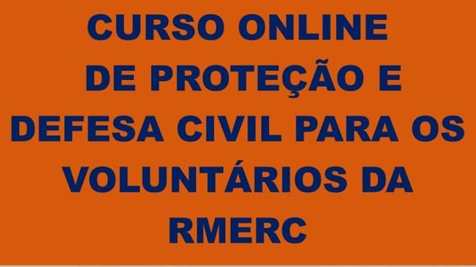 Defesa Civil promove curso online para servidores e voluntários.