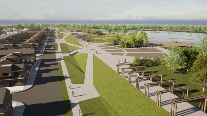 A Fundação Ellen MacArthur irá colaborar com o projeto de Gestão de Risco Climático do Bairro Novo do Caximba, uma iniciativa do município com financiamento da Agência Francesa de Desenvolvimento (AFD).
Ilustração: IPPUC