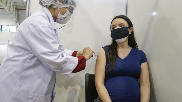 Gestantes vacinadas até 27 de outubro são convocadas para segunda dose. Foto: Ricardo Marajó/SMCS
