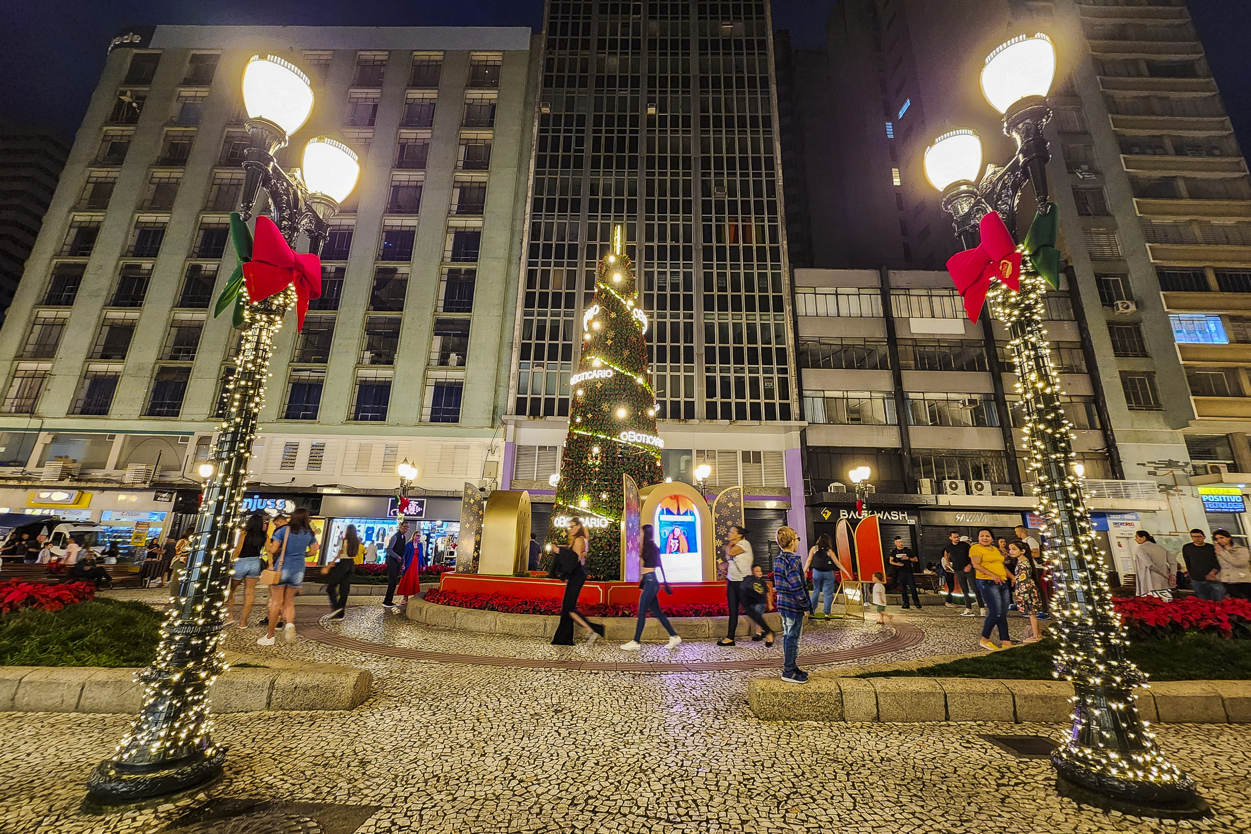 Decoração natalina em Curitiba