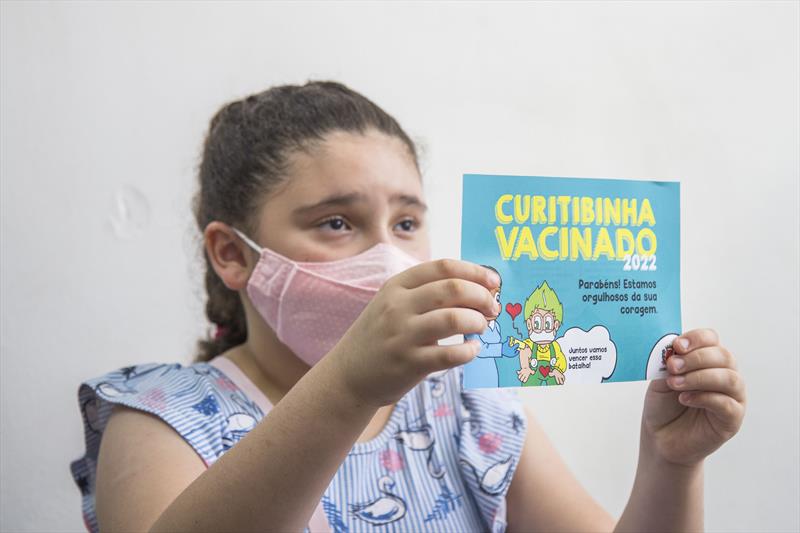 Vacinação contra a covid-19 em crianças, na Unidade de Saúde Mãe Curitibana. Curitiba, 18/01/2022. Foto: Pedro Ribas/SMCS