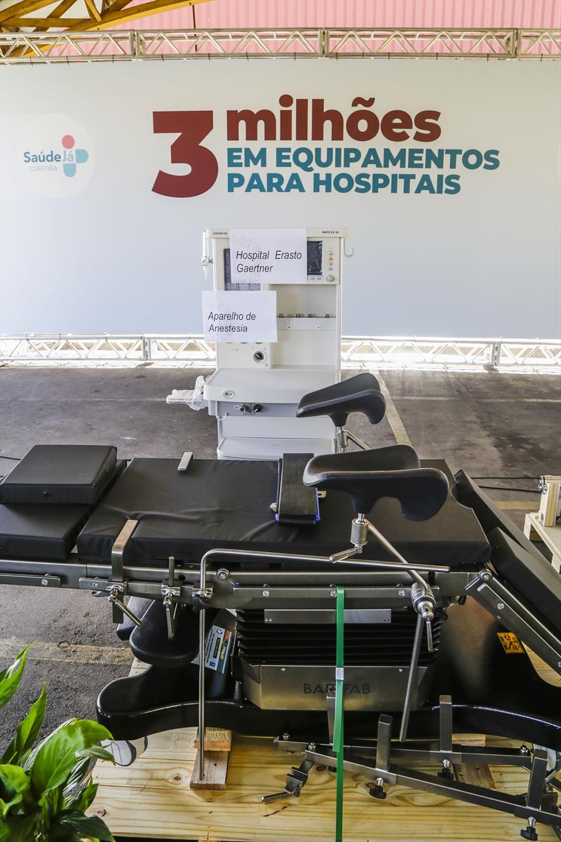 Entrega de 3 milhões em equipamentos para os hospitais. Curitiba, 11/03/2022. Foto: Pedro Ribas/SMCS