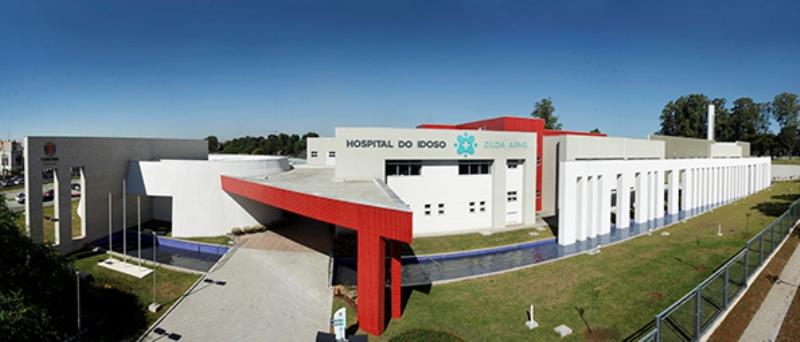 Hospital do Idoso Zilda Arns, no bairro Pinheirinho (Foto panoramica).
Curitiba, 28/03/2012
Foto:Cesar Brustolin/SMCS