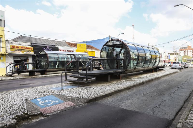 Estação-tubo Itajubá será desativada para obras do Ligeirão Norte-Sul. Curitiba, 12/05/2022. Foto: Hully Paiva/SMCS