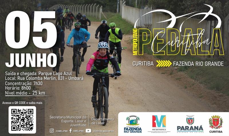 Depois do sucesso do programa Pedala Curitiba,  vem aí uma nova edição do Pedala Metropolitano.
