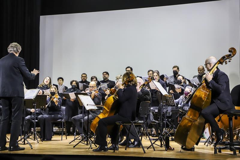 Concerto didático da camerata para crianças no Teatro da Vila. Curitiba, 20/05/2022. Foto: Hully Paiva/SMCS