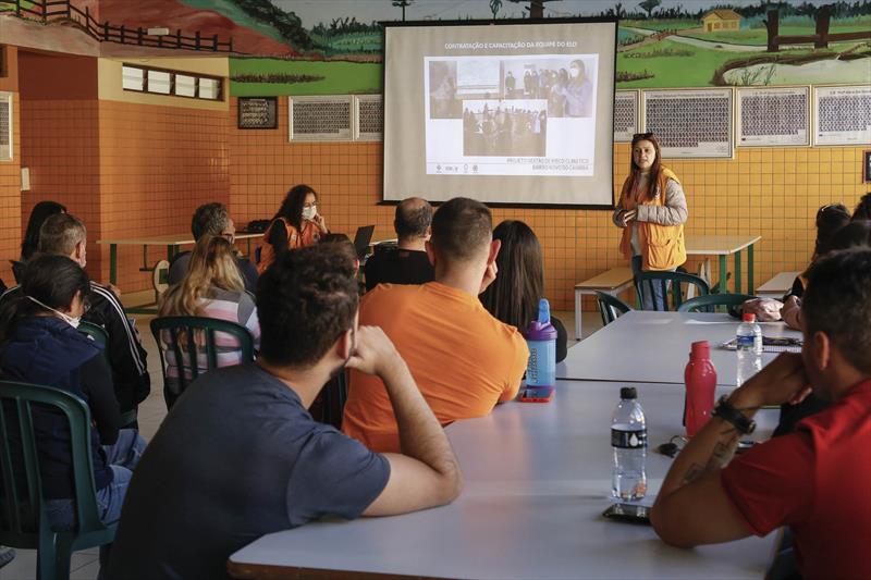 Técnicos da Cohab e IPPUC realizaram uma apresentação do Projeto Bairro Novo do Caximba. 
Curitiba, 31/05/2022.
Foto: Rafael Silva