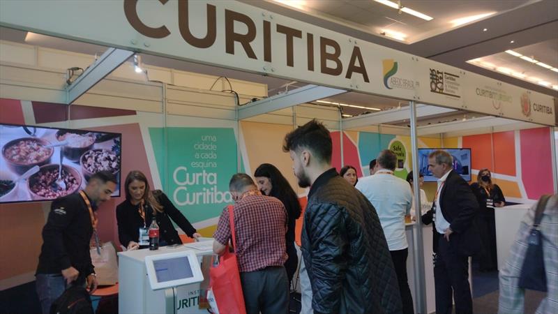 Destino Curitiba é apresentado na Feira EBS 2022, em São Paulo.
Foto: Divulgação