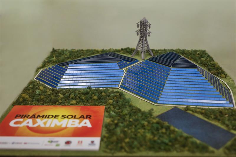 Maquete do projeto da Pirâmide Solar da Caximba. Foto: Pedro Ribas/SMCS